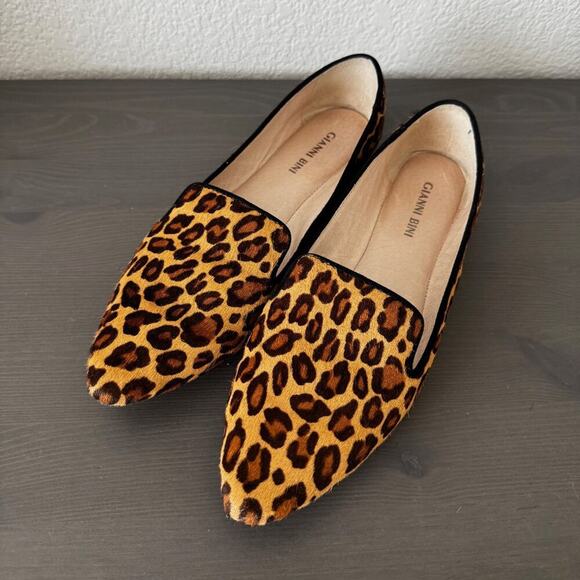 Gianni Bini Shoes - Gianni Bini | Cheetah Print Hide Leather Loafers Size 7